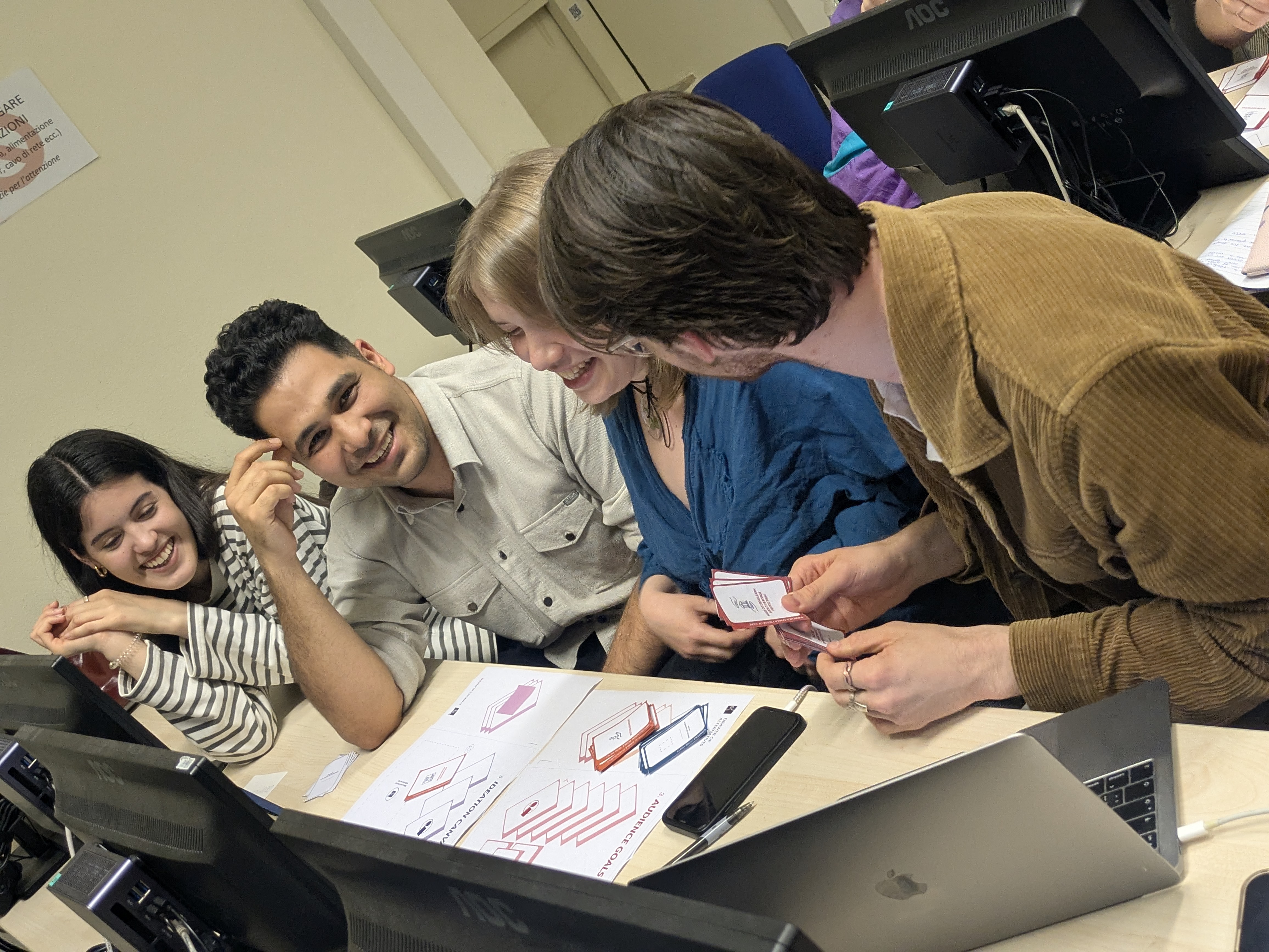 Interaction Media Design testing session, University of Bologna, 2025